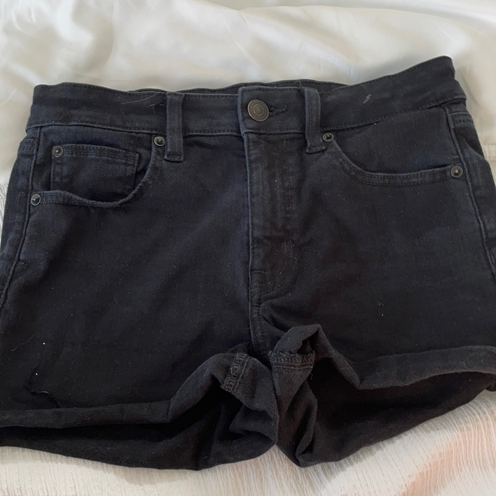 American eagle Black jean shorts